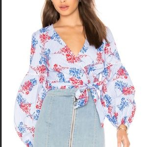 The Fifth Label Wondrous Stripe Wrap Top